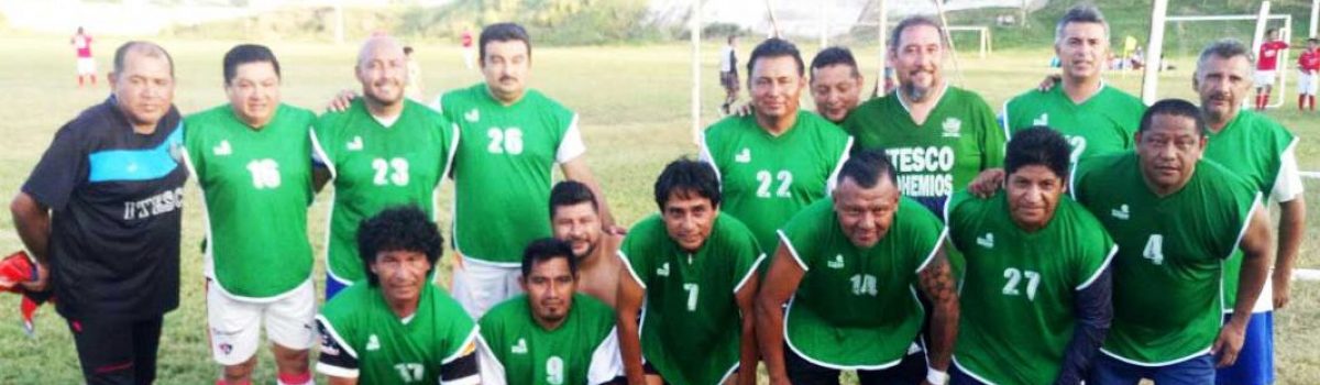 Liga de veteranos de ITESCO, empata contra el Deportivo LS