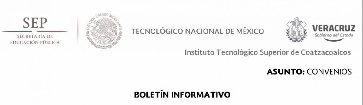 ASUNTO: CONVENIOS-BOLETÍN INFORMATIVO