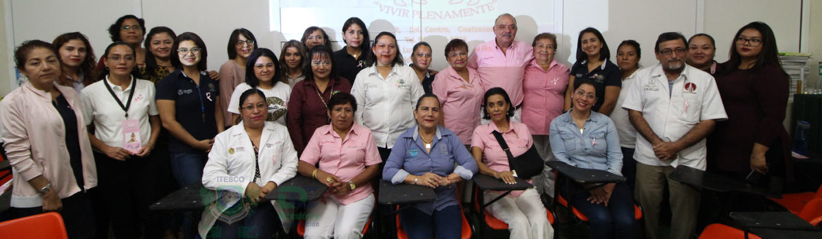 Personal femenino de ITESCO reciben pláticas sobre el Cáncer de Mama