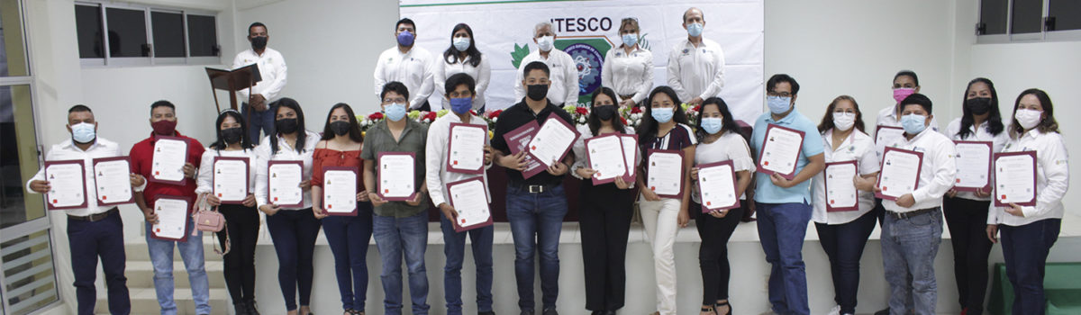 Entregan en ITESCO Certificados de Competencias Laborales