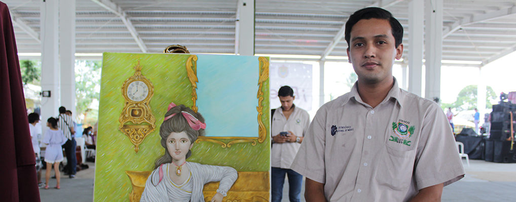 Alumno de ITESCO participa en Exhibición de Artes Plásticas del TecNM