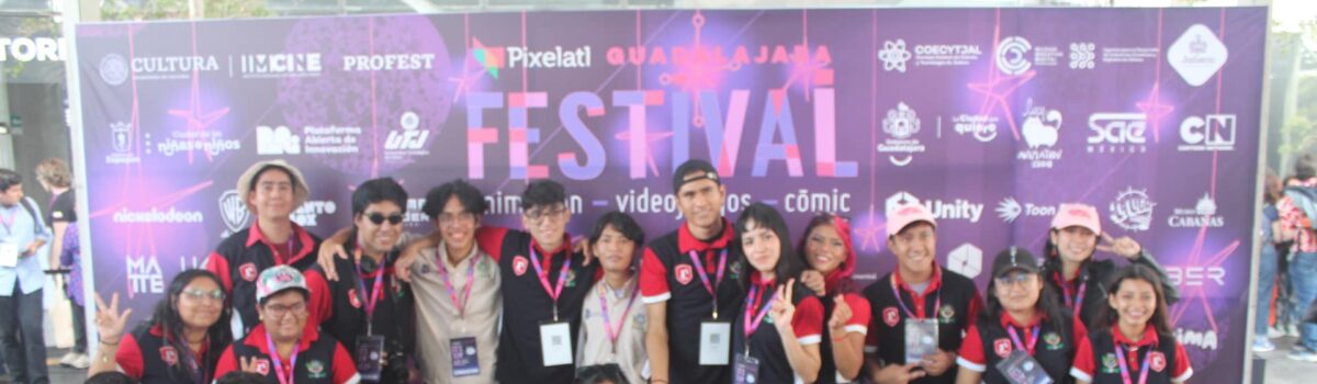 Estudiantes de Animación Digital y Efectos Visuales asisten al Festival de Pixelatl en Guadalajara