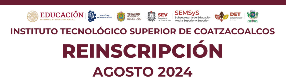 REINSCRIPCIÓN AGOSTO 2024