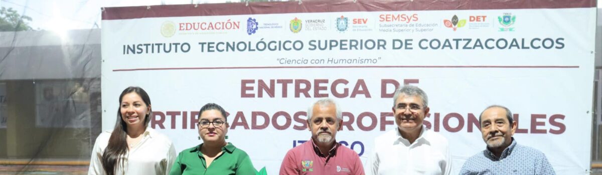 Futuros ingenieros de ITESCO, reciben Certificado Profesional