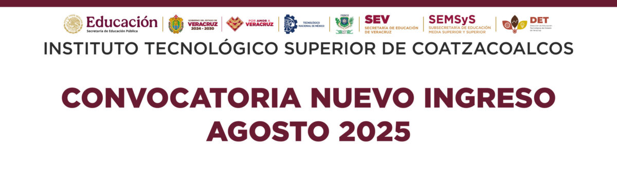 Convocatoria Nuevo Ingreso – Agosto 2025