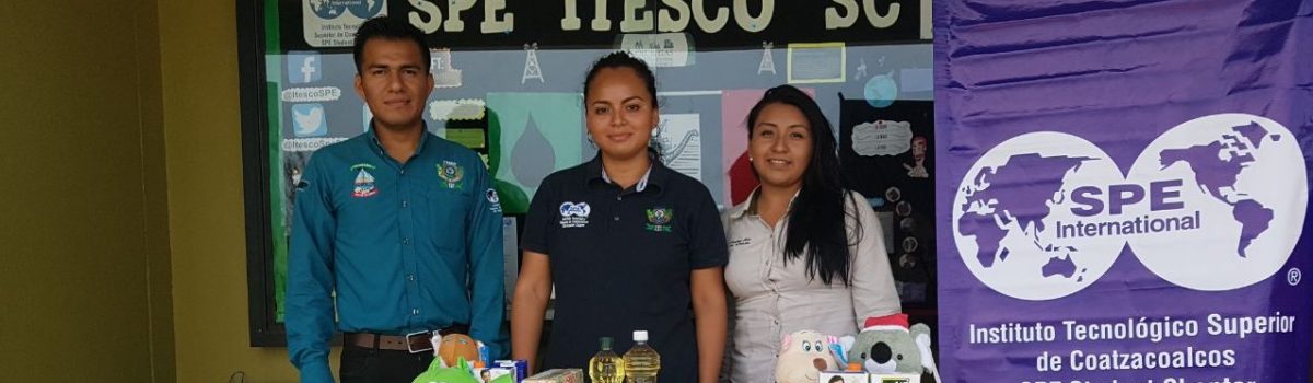 SPE ITESCO STUDENT CHAPTER realiza loable labor