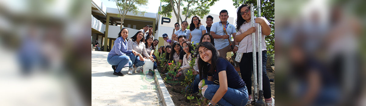 Estudiantes de Gestión Empresarial siembran vida en TecNM campus Coatzacoalcos