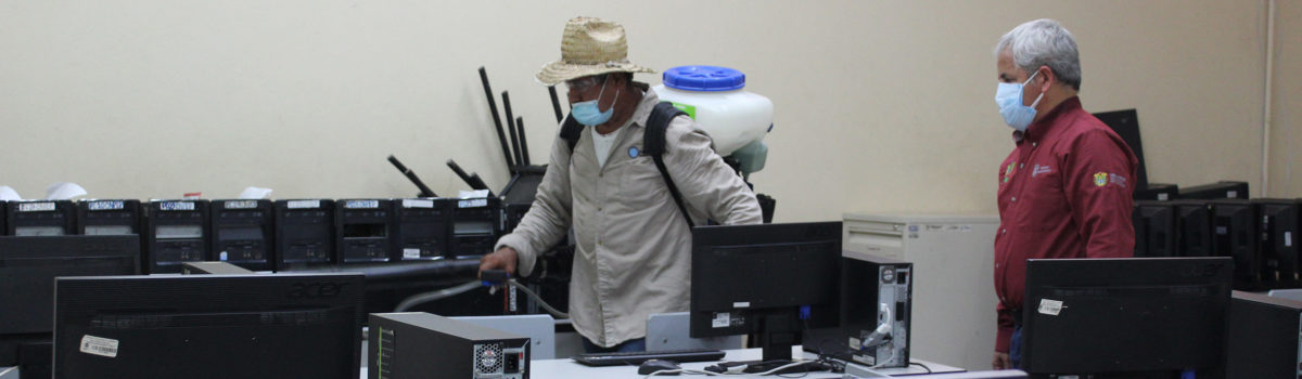 ITESCO sanitiza oficinas ante pandemia por COVID-19