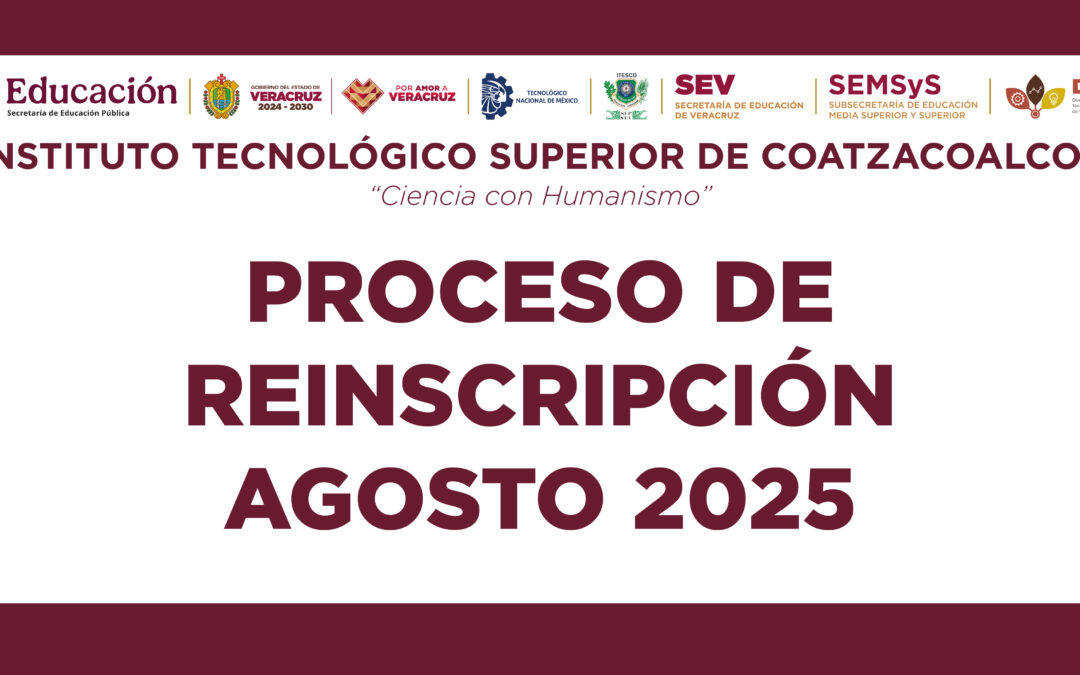 Reinscripción Agosto 2025